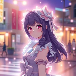 isekai cute anime magical girl in an mmd amv, stylized, beautiful lineart, depth focus, rankings pixiv, artstation, chromatic aberration, soft lighting, srgb, 4 k artstation, hdr, cinematic, by kadokawa, nitroplus, ilya kuvshinov, leyendecker, wlop, guweiz
