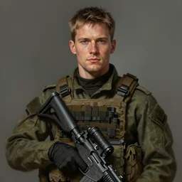 portrait of a man by greg rutkowski, alexander ludwig as a colonial marine from aliens franchise, he is about 3 0 years old, military composure, wearing the tactical gear of the colonial marines, highly detailed portrait, digital painting, artstation, concept art, smooth, sharp foccus ilustration, artstation hq