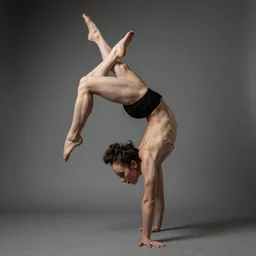 beautiful contortionist girl inspired by giger