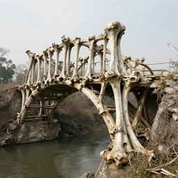 a bridge made of decaying bone, archdaily, beautifully detailed