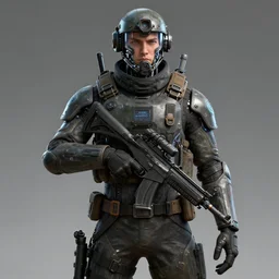 front view portrait character concept art time travelling soldier operative tactical combat cyber future nano tech catalog digital painting highly detailed render 4 k 8 k hd trending on artstation