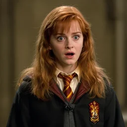 movie still of shockked surprised christina hendricks cosplaying as harry potter from the deathly hallows, directed by david yates