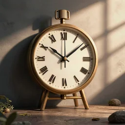 an anthropomorphic clock