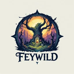 Feywild themed D&D Logo