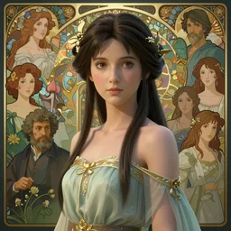 portrait of beautiful goddess of nature, highly detailed vfx portrait, unreal engine, sharp focus, smooth, greg rutkowski, loish, rhads, beeple, caspar david friedrich, makoto shinkai and lois van baarle, ilya kuvshinov, rossdraws, elegent, tom bagshaw, alphonse mucha, global illumination, detailed and intricate environment