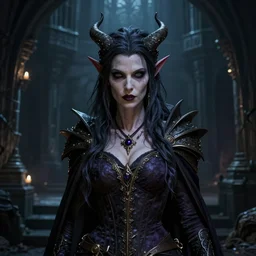 a highly detailed portrait of a female tiefling, eerie castle dungeon setting, cinematic, horror art, pathfinder portrait, d & d portrait, artstation, digital art, symmetrical, centered, art by michael whelan, frank frazetta, tim hildebrandt, gerald brom, keith parkinson, boris vallejo