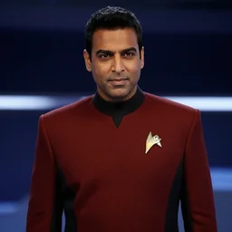 Kunal Nayyar as Dr. Julian Bashir of startrek Deep Space Nine