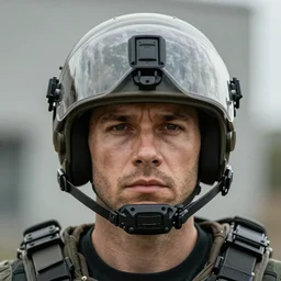 The face of Master Chief without helmet. Ultra realistic. Realistic. 4k.