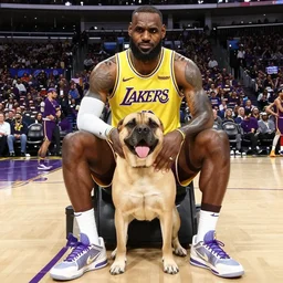Lebron James as a dog