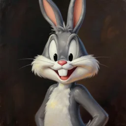 a portrait, art by james jean, looney tunes,