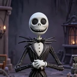 Still of Sergio Mattarella in The Nightmare Before Christmas, claymation