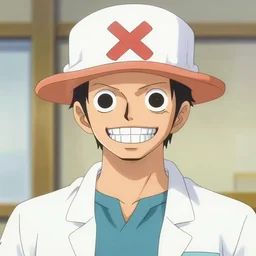 a portrait of the wifi orthodontist in the style of one piece anime