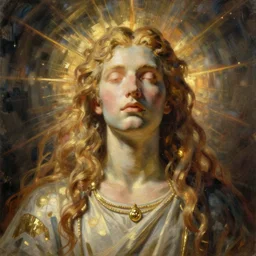 a giant artificial intelligence creating god, oil painting, ultradetailed, artstation, ultradetailed, digital painting, ultradetailed