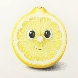 trollface lemon, colored pencil sketch, 8 k