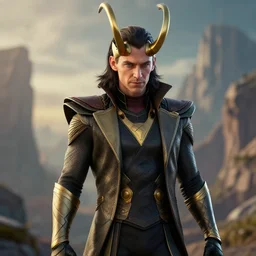 dare devil as loki, very detailed texture, realistic shaded lighting, studio quality, digital art, dynamic background, unreal engine 5 rendered, octane rendered, pinnacle studio, naturel, trending on artstation, art style by ian sprigger