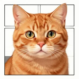 a detailed panel of the comic heathcliff starring heathcliff the orange cat, award - winning crisp details