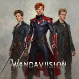 wandavision!!!!!!!!!! marvel!!!!!!!!! series, art by artgerm and greg rutkowski, elegant, highly detailed, oil painting, artstation, concept art, matte, sharp focus, illustration