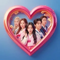 scarlet heart cast, korean drama, kdrama, golden hour, glossy intricate design, digital art, smooth vibrancy, high detail texture, lighting, 8 k, unreal engine 5 rendered, marmoset toolbag rendered, octane rendered, trending in artstation, art style by popularity _ choi and ian sprigger