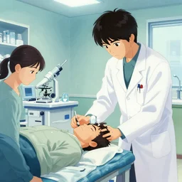 poster for the film, japanese doctor experiments on people, art for the film in color, art in 4 k