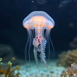 a jellyfish - cat - hybrid, animal photography