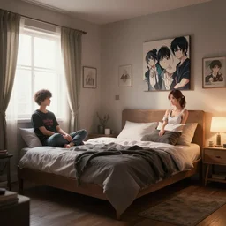 realistic render of jahy from jahy - sama did nothing wrong by ross draws, bedroom by ilya kuvshinov, digital anime art by ross tran, composition by sana takeda, lighting by greg rutkowski