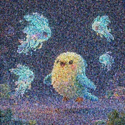 8bit game. cute! c4d, unreal engine, pixar, voxelart, rimlight, jelly fish dancing, fighting, bioluminescent screaming feathers pictoplasma characterdesign toydesign toy monster bird of paradise creature, zbrush, octane, hardsurface modelling, artstation, cg society, by greg rutkowksi, by Eddie Mendoza, by Peter mohrbacher, by tooth wu