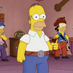 A still of Homer Simpson in Pirates of the Caribbean (2001)
