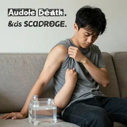 clueless inoculated man falling to the symptoms of sudden adult death syndrome ( sads )