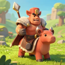 hog rider from clash of clans
