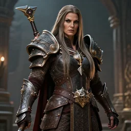 realistic still of jaina proudmoore amazing details 8 k beautiful ultra realistic sharp focus cinematic lightning in the style of artgerm artstation