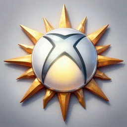 the xbox logo as the sun, highly detailed,