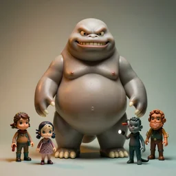 smooth vintage flesh monster fat kaiju yokai : : by mark ryden, lisa frank, marion peck, esao andrews : : action figure, sofubi, collectable figurine : : studio lighting, colored gels, colored background : : kodak portra 5 0 0, wetplate, flashlight, muted colours, 2 0 0 mm lens, shallow dof