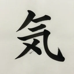 caligraphy of the japanese character 気