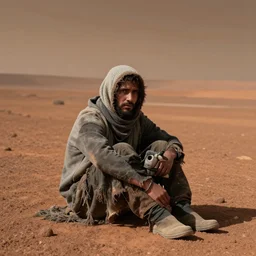 a homeless person on mars