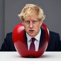 boris johnson as a apple, ultra realistic details, humor, 8 k