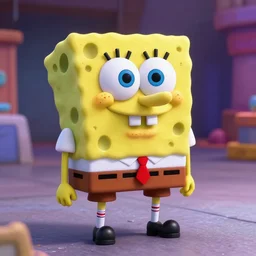 A badass photo of spongebob in marvel movie, infared photography, 8K, film render, extremely detailed, rendered in Octane, award winning photography