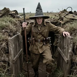 witchdoctor in a wwi trench