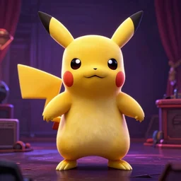 pikachu as a scary animatronic in the game Five Nights at Freddy’s