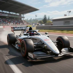 wild wiggler racing in forza motorsport, professional high quality 4 k render tight action shot heart pounding intense lighting
