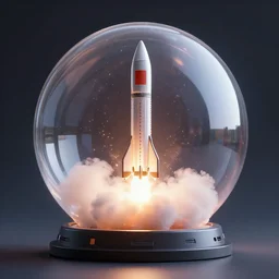 cosmic rocket lunch seen in snow ball, stunning 8 k octane comprehensive 3 d render, inspired by istvan sandorfi & greg rutkowski & unreal engine, perfect symmetry, dim volumetric cinematic lighting, extremely hyper - detailed, stunning light reflections, incredibly real lifelike attributes & flesh texture, intricate, masterpiece, artstation, stunning, 8 5 mm f 1. 4