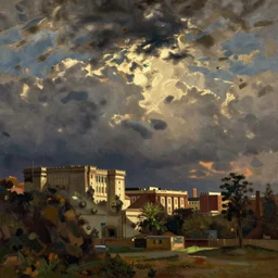Barcelona painted by Thomas Cole