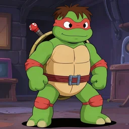 johny depp as turtle in nineties teenage mutant ninja turtles tv show, cartoon