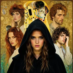 head and shoulders portrait of an assassin in a black hooded cloak portrayed by young jessica alba, d & d, fantasy, luis royo, magali villeneuve, donato giancola, wlop, krenz cushart, hans zatka, klimt, alphonse mucha