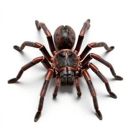hooded giant spider, high detail digital art, full body, standing, isolated on a pure white background, centered, whole figure in frame, sharp focus, studio lighting