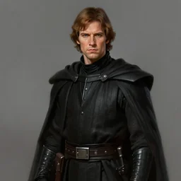 portrait of a man by Greg Rutkowski, Jacen Solo as a sith knight, wearing black sith robes, Star Wars Expanded Universe, highly detailed portrait, digital painting, artstation, concept art, smooth, sharp foccus ilustration, Artstation HQ