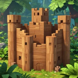 wood wall fortress greeble block jungle global illumination ray tracing hdr official fanart behance hd artstation by jesper ejsing, by rhads, makoto shinkai and lois van baarle, ilya kuvshinov, rossdraws that looks like it is from borderlands and by feng zhu and loish and laurie greasley, victo ngai, andreas rocha, john harris