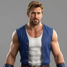 ryan gosling in street fighter iv, in - game screenshot