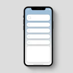 a new mockup of ios with a textfield