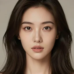 crisp image of beautiful woman with natural hair and symmetrical facial features photographed by Canon EOS, cinematic lighting, natural complexion, extremely high definition shot, aesthetic canon of proportions