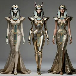 biomechanical gynoid editorial by utakava kiyoshi, ancient egyptian haute couture by alexander mcqueen, oni gynoid still frame from'pan's labyrinth'( 2 0 0 6 ), haute couture biomechanical gynoid by malczewski, expressive metal couture editorial by iris van herpen